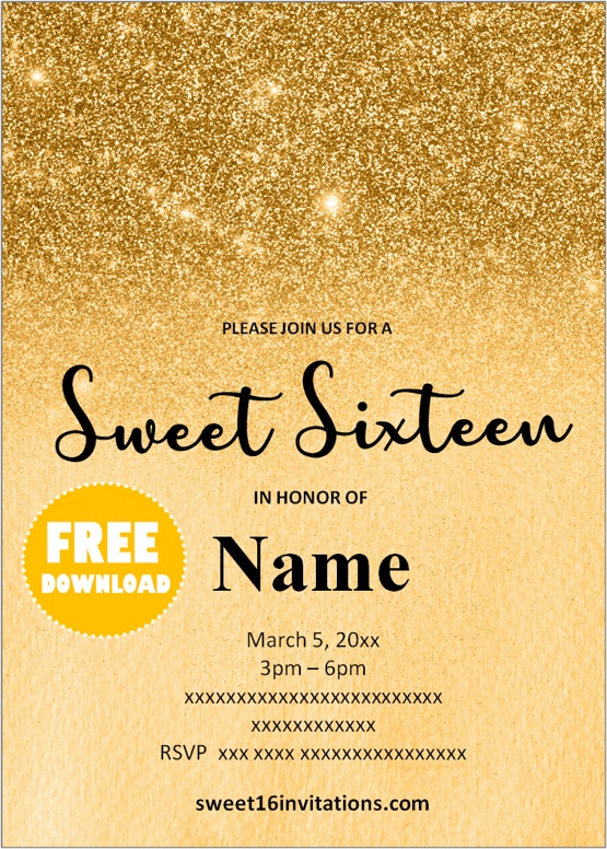custom sweet 16 invitations