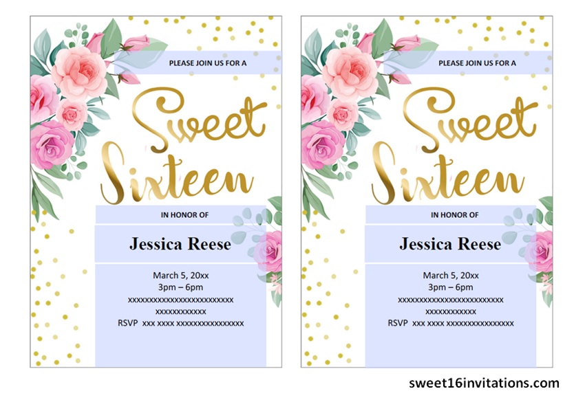 How To Make Sweet 16 Invitations