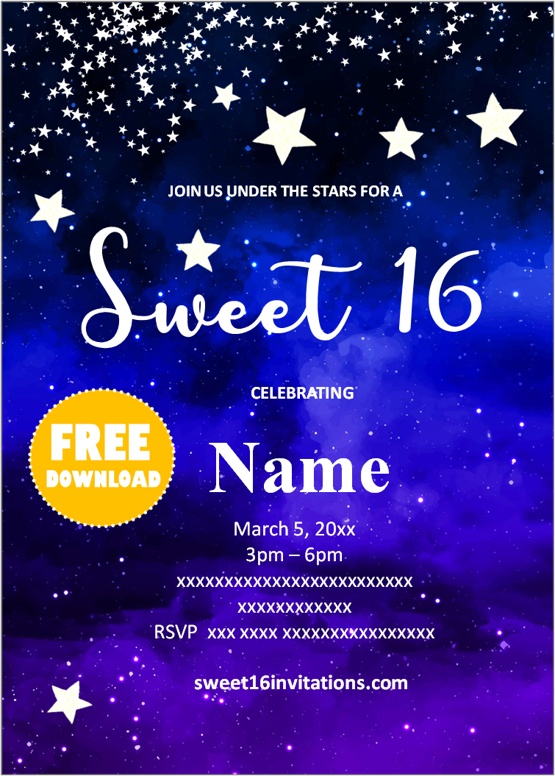 elegant sweet 16 invitations