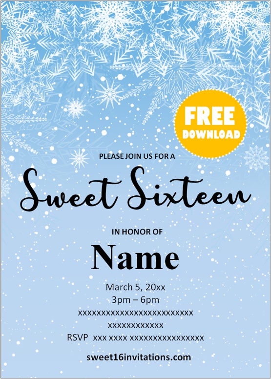 sweet 16 birthday invitations